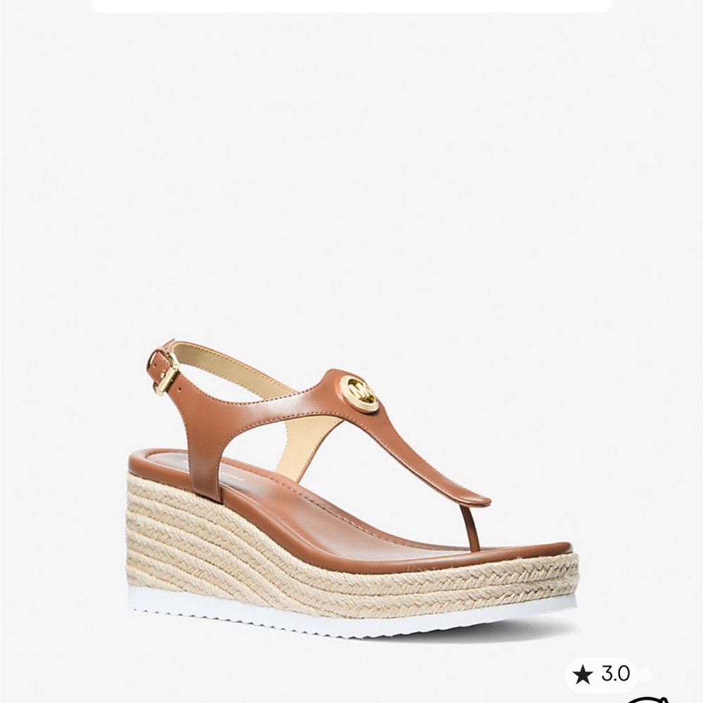 Michael Kors Brown Wedge Sandals